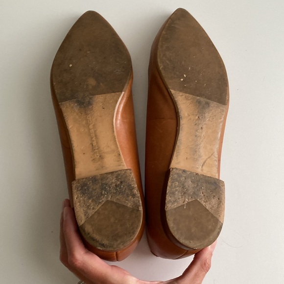 G.H. Bass & Co. Cognac Slip-On Flats Leather Upper Size 9.5 - Picture 7 of 11